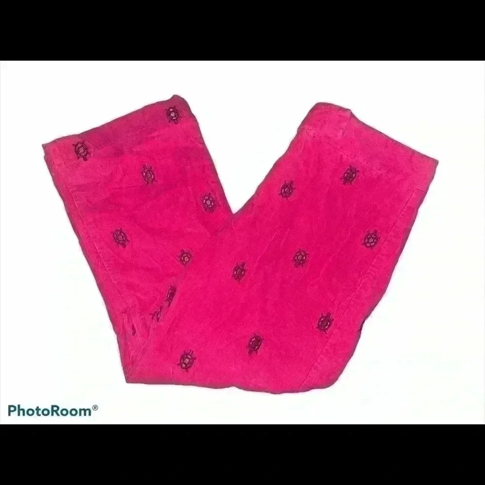 Lilly Pulitzer Corduroy Turtle Pants